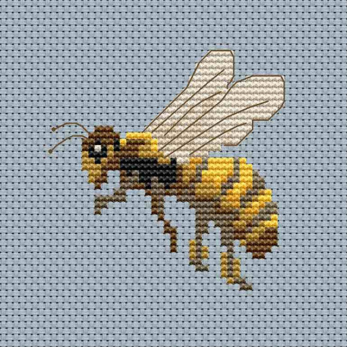 Honey Bee cross stitch chart by Mamie Designs for Caronie